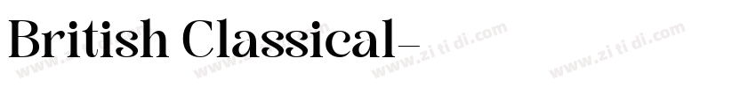 British Classical字体转换 British Classical字体转换